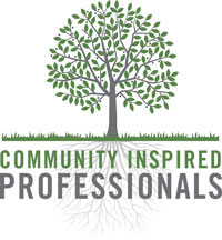Community Inspired Professionals logo with green tree